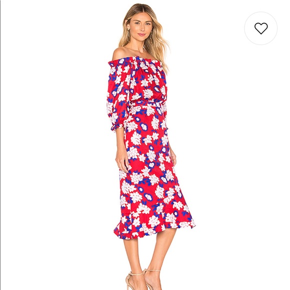 Worn once 🎉host pick🎉 SALONI Grace Dress in Dahlia - Picture 2 of 8